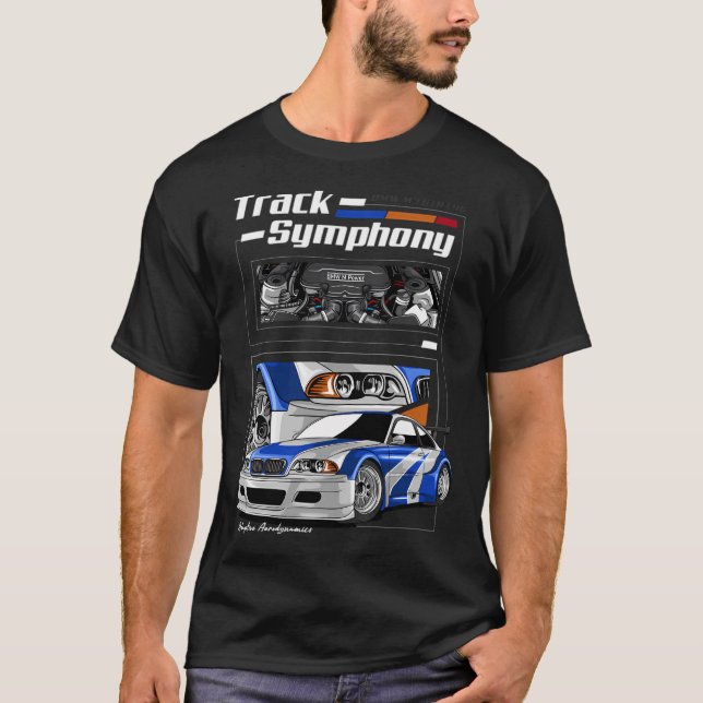 Camiseta Sinfonía De La Pista Gtr De Bmw (Anverso)