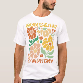 Camiseta Sinfonía de rayo de sol – Explosión floral radiant