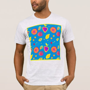 Camiseta Sinfonía del patrón de neón colorido