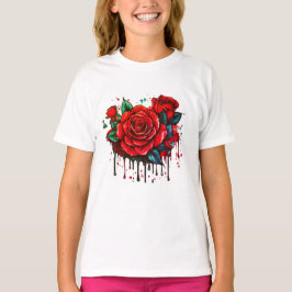 Camiseta Sinfonía floral: impresión de diseño de flores acu