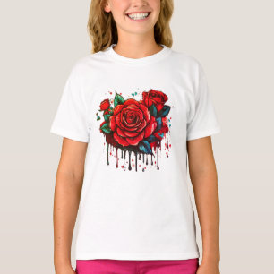 Camiseta Sinfonía floral: impresión de diseño de flores acu