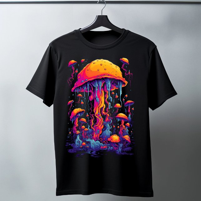 Camiseta Sinfonía vibrante: medusas en Neón Fantastico (Subido por el creador)
