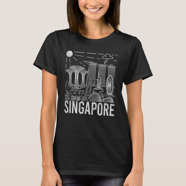 Camiseta Singapore  Singapore Touris  Singapore Pride (Anverso)
