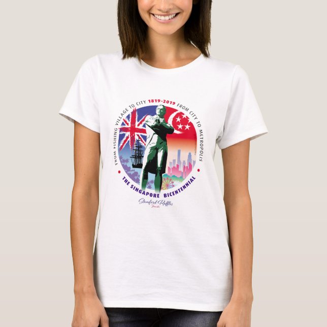 Camiseta Singapur Bicentenario v2 - Tela ligera (Anverso)