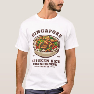 Camiseta Singapur: cazador de conocedores de arroz con poll