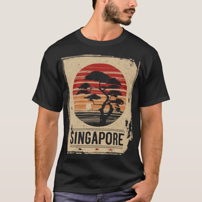 Camiseta Singapur Marina Bay Sunset (Anverso)