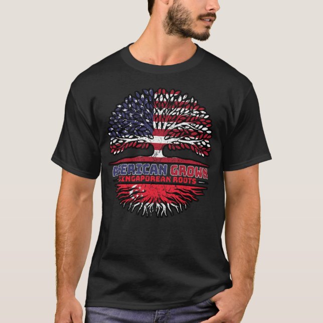 Camiseta Singapur Singapur: Estados Unidos Estadounidense U (Anverso)