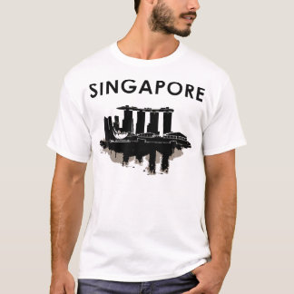 Camiseta Singapur Skyline Vintage Singapur