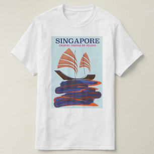 Camiseta Singapur "Viajé allí en avión"