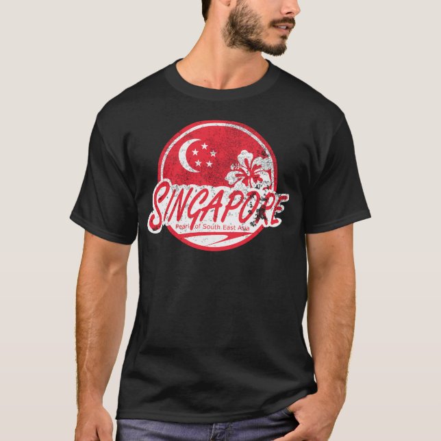 Camiseta Singapur - Viajes de época (con problemas) (Anverso)