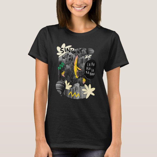 Camiseta Singer banana forest song quote (Anverso)