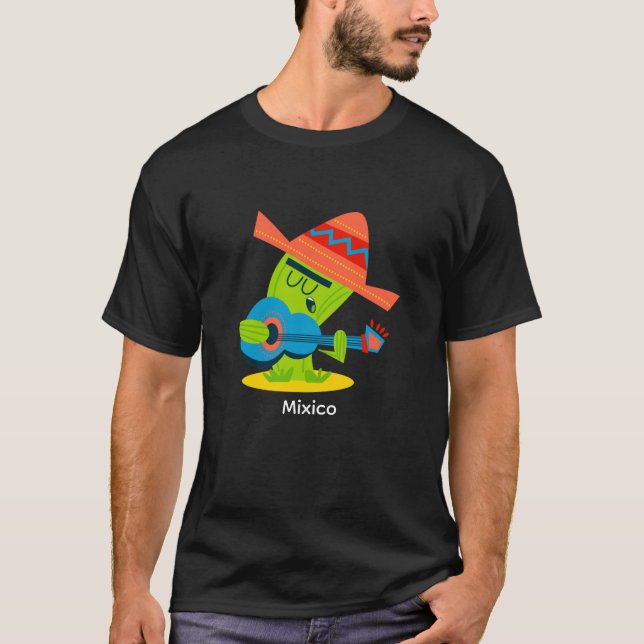 Camiseta Singing Cactus with Guitar (Anverso)