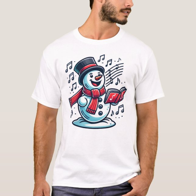 Camiseta Singing Snowman (Anverso)