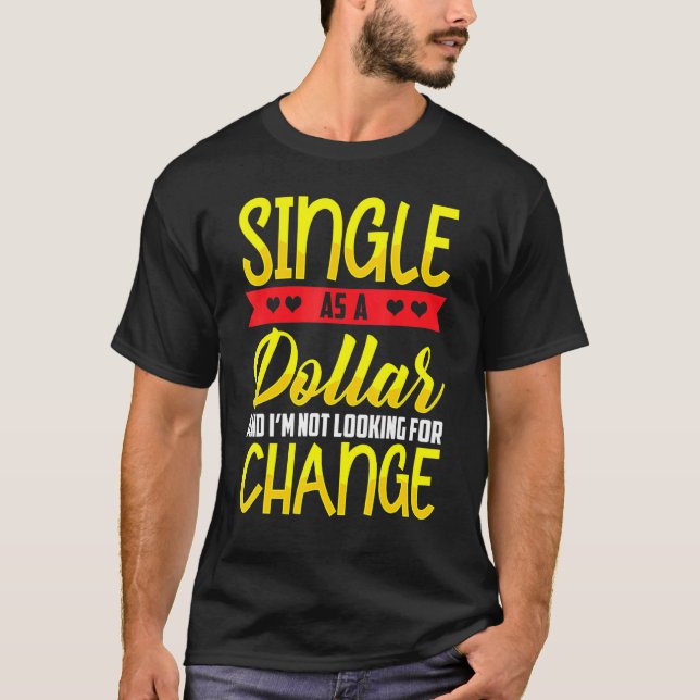 Camiseta Single como estado de cuenta de dólar (Anverso)