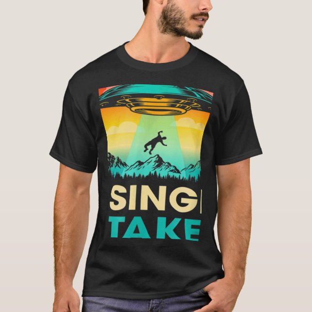 Camiseta Single Or Taken   Alien UFO Valentine's Day Men Wo (Anverso)