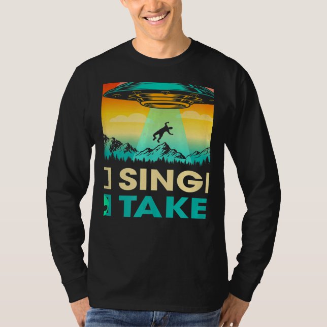 Camiseta Single Or Taken  Alien UFO Valentine's Day Men Wom (Anverso)