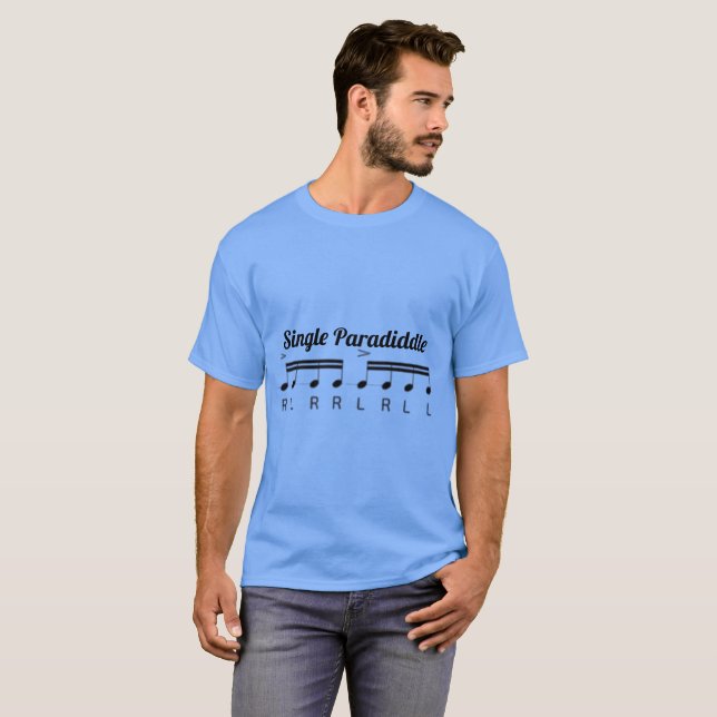Camiseta single paradiddle (Anverso completo)