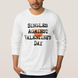 Camiseta Singles contra El día de San Valentín