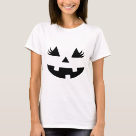 Camiseta Siniestro diseño de calabaza de Halloween con mald