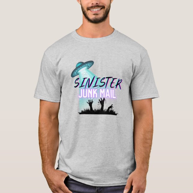 Camiseta Siniestro logotipo oficial de correo basura (Anverso)