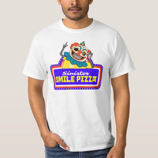Camiseta Sinister Smile Pizza (Anverso)