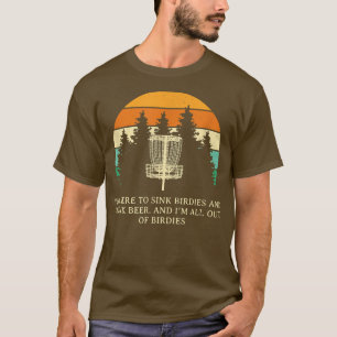 Camiseta Sink Birdies and Beer Disk Golf Funny Golfer