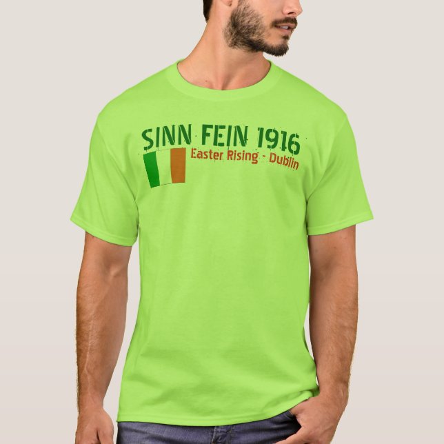 CAMISETA SINN FEIN - PASCUA QUE SUBEN 1916 (Anverso)