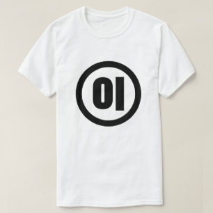 Camiseta Sino Coreano Número 2 Dos 이 【I )Hangul