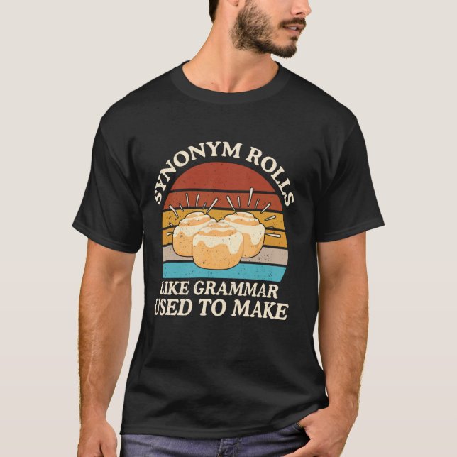Camiseta Sinónimo gracioso rollo Chiste Canela Rolls Gramma (Anverso)