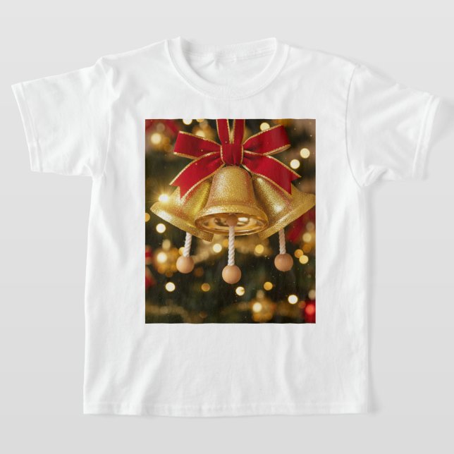 Camiseta Sinos de Natal Dourados (Distribución)