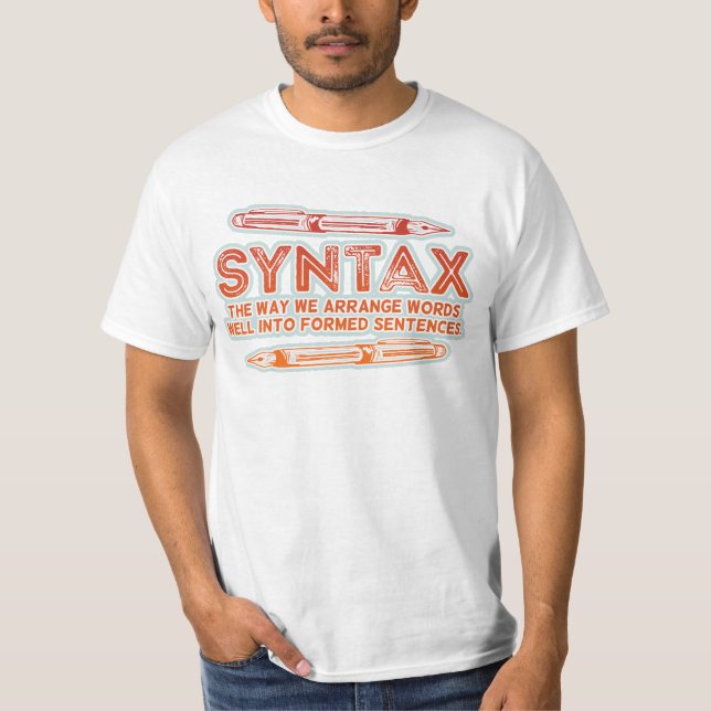 Camiseta Sintaxis Gramática Grammar (Anverso)