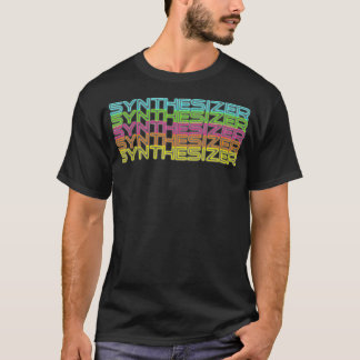 Camiseta Sintetismo modular de sintetización analógica retr
