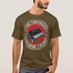 Camiseta Sintetizador analógico divertido Saying Studio Mus