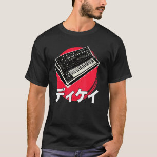 Camiseta Sintetizador Analógico Japonés Sintonizador Tecno 