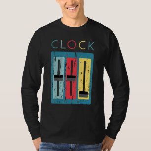 Camiseta Sintetizador analógico vintage modular de reloj