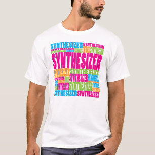 Camiseta Sintetizador colorido