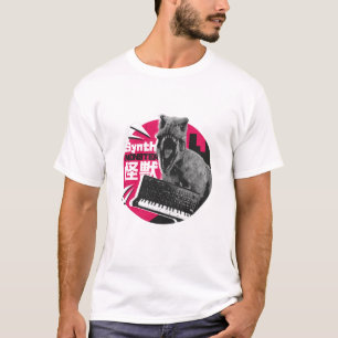 Camiseta Sintetizador Dino - Monstruo Musical