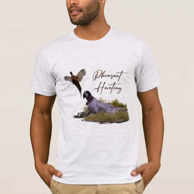 Camiseta Sintetizador inglés, caza faisana (Anverso)