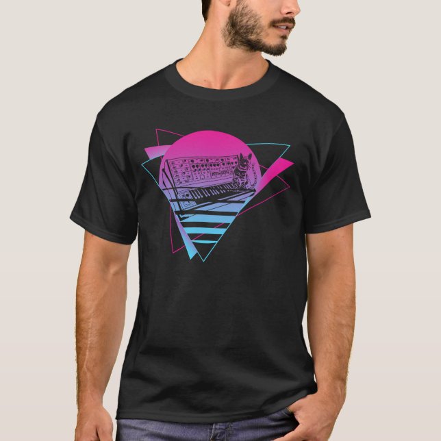Camiseta Sintetizador modular Análogo de onda de vaporizaci (Anverso)