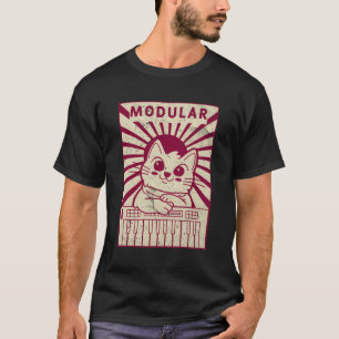 Camiseta Sintetizador modular vintage Sintetizador análogo 