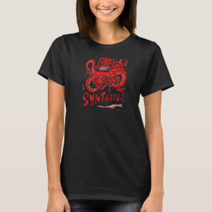 Camiseta Sintetizador Octopus Análogo Dj Nerd Productor Daw