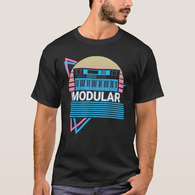 Camiseta Sintetizador Sintetizador Modulador Electrónico (Anverso)