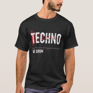 Camiseta Sintetizador Techno Kick Drum