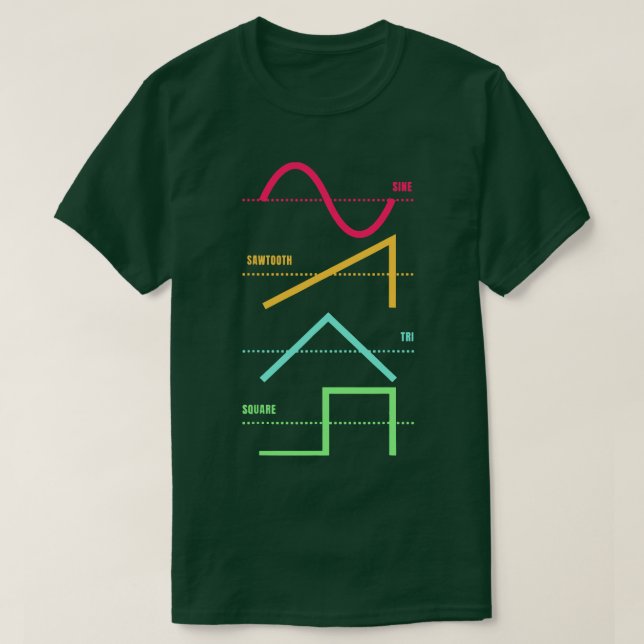 Camiseta Sintetizador Techno Modular Synalog analógico (Diseño del anverso)