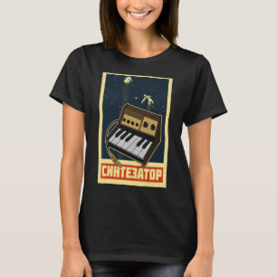 Camiseta Sintetizador teclado sintético Músicos electrónico