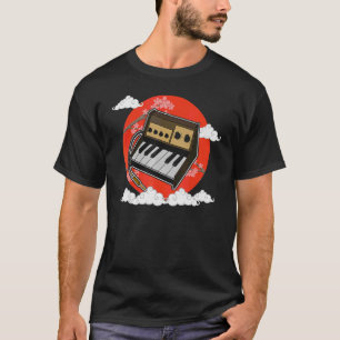 Camiseta Sintetizador teclado sintético Músicos electrónico