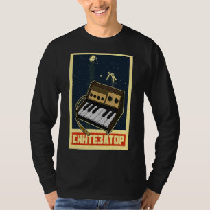 Camiseta Sintetizador teclado sintético Músicos electrónico