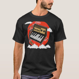 Camiseta Sintetizador teclado sintético Músicos electrónico