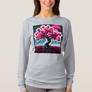 Camiseta Sinthwave 803 del árbol de flores de cerezo