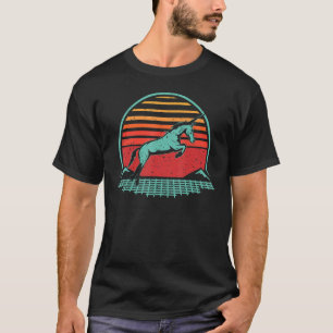 Camiseta Sinthwave de animales estilo retro de unicornio de